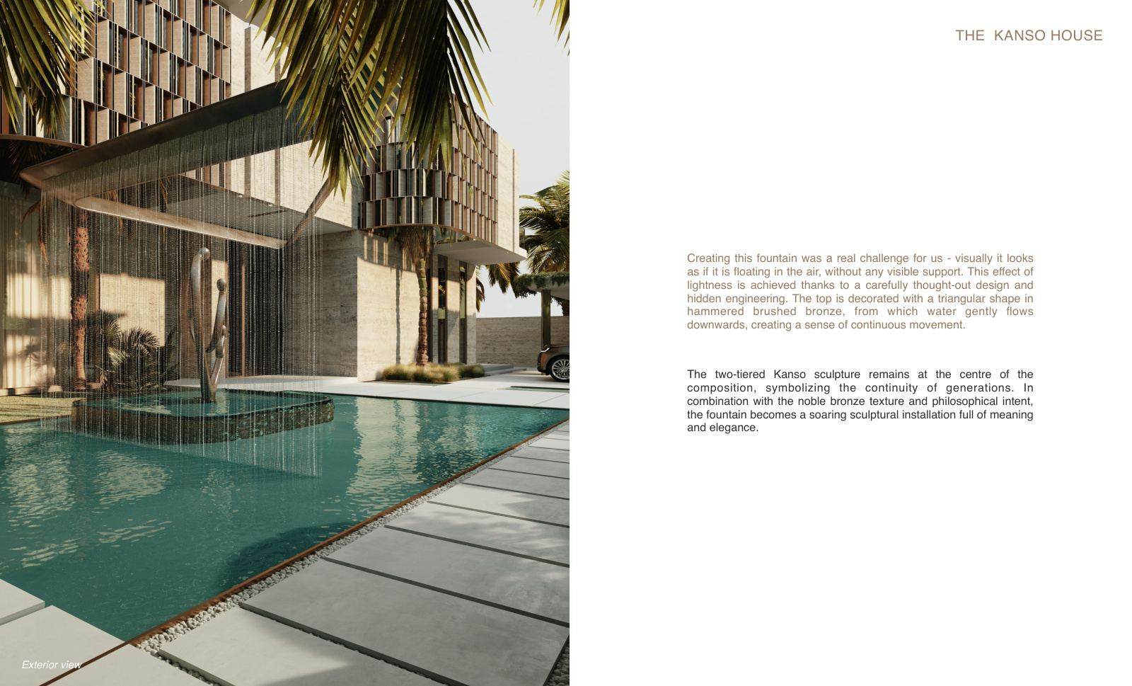 Villa pool detail